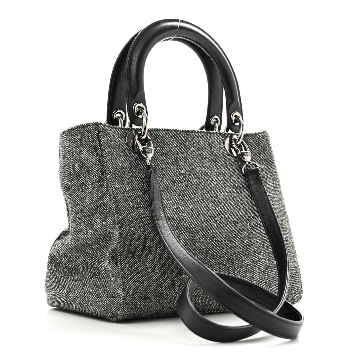 Canvas Medium Lady Dior Black