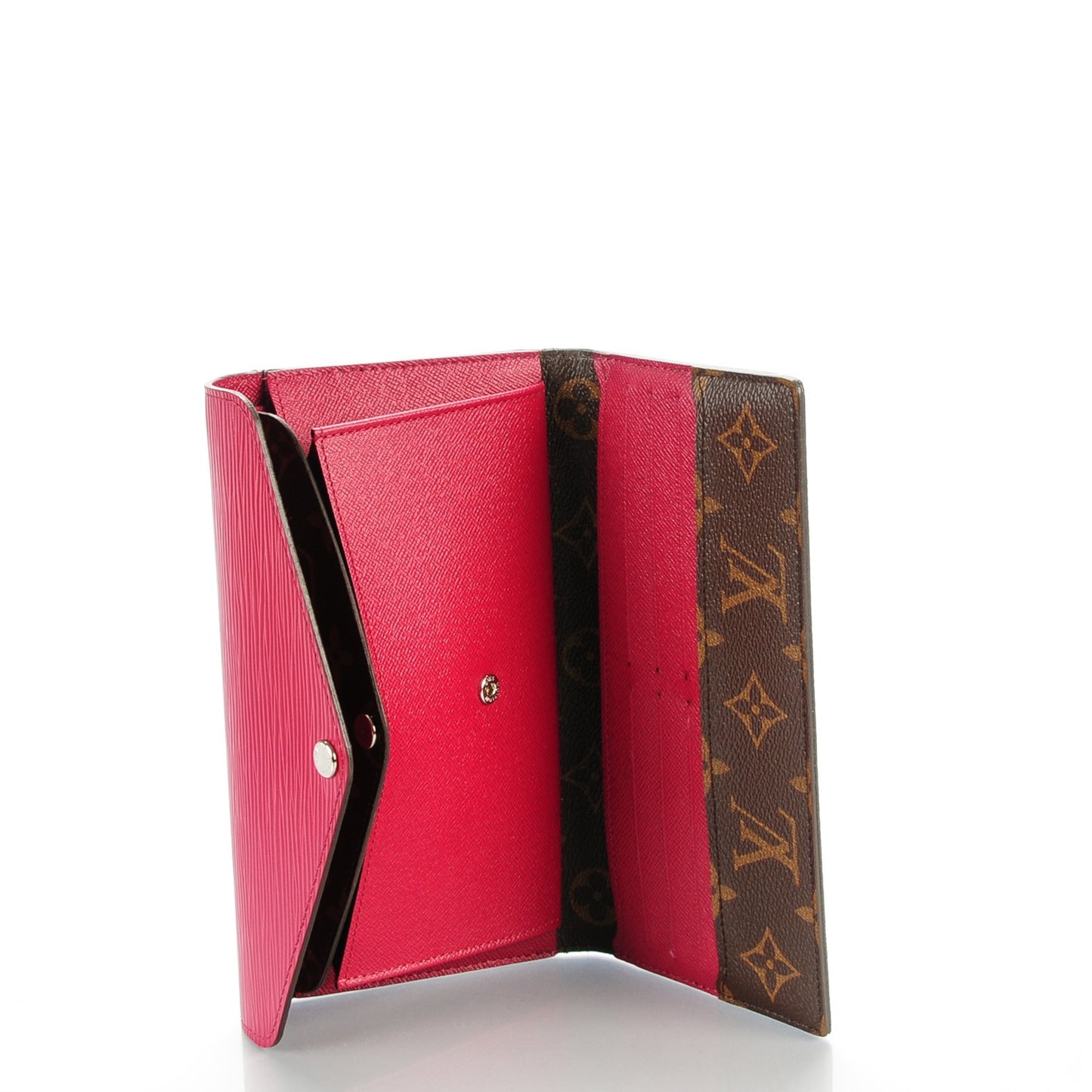 Monogram Epi Marie-Lou Long Wallet Fuchsia