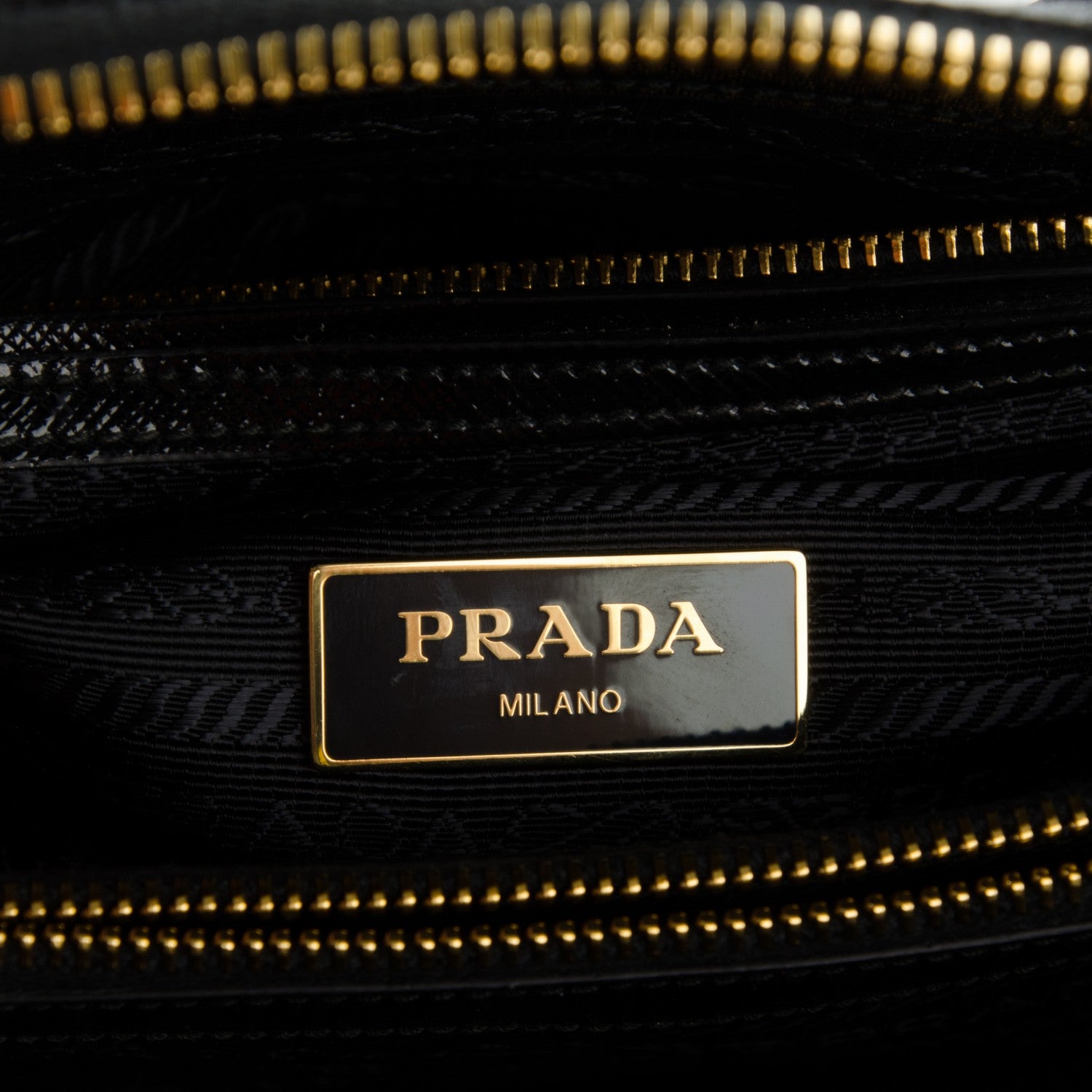 Prada Saffiano Vernice Small Promenade Tote Black 6 of 7