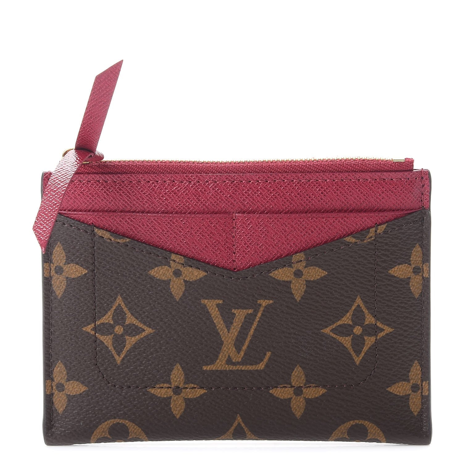 Louis Vuitton Monogram Zipped Card Holder Fuchsia 1 of 7