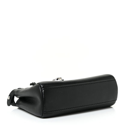 Fendi Nappa Crystal Flowerland Micro Peekaboo Iconic Satchel Black 3 of 12