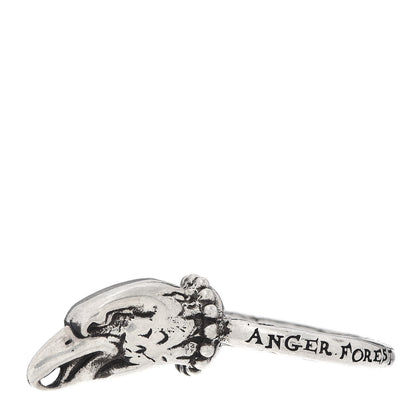 Gucci Sterling Silver Anger Forest Eagle Head Ring 51 5.75 3 of 5