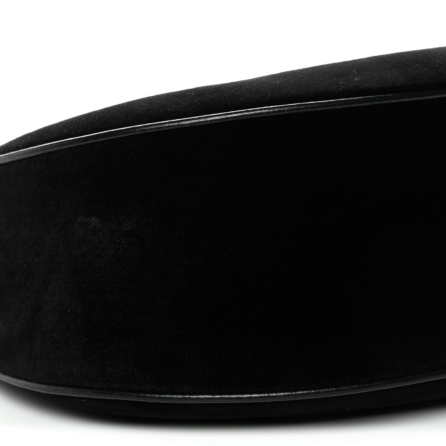 Celine Velvet Strass Triomphe Ava Shoulder Bag Black 9 of 10