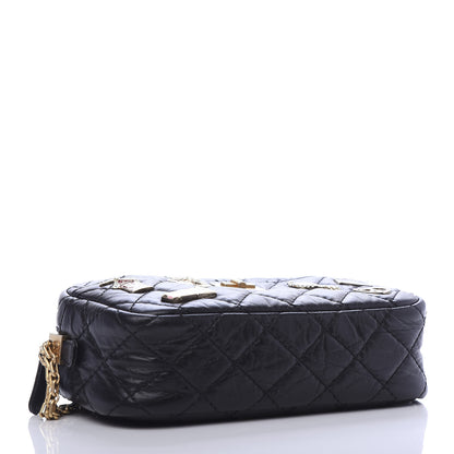 Chanel Aged Calfskin Quilted Mini Lucky Charm Reissue Camera Case Black 4 of 10