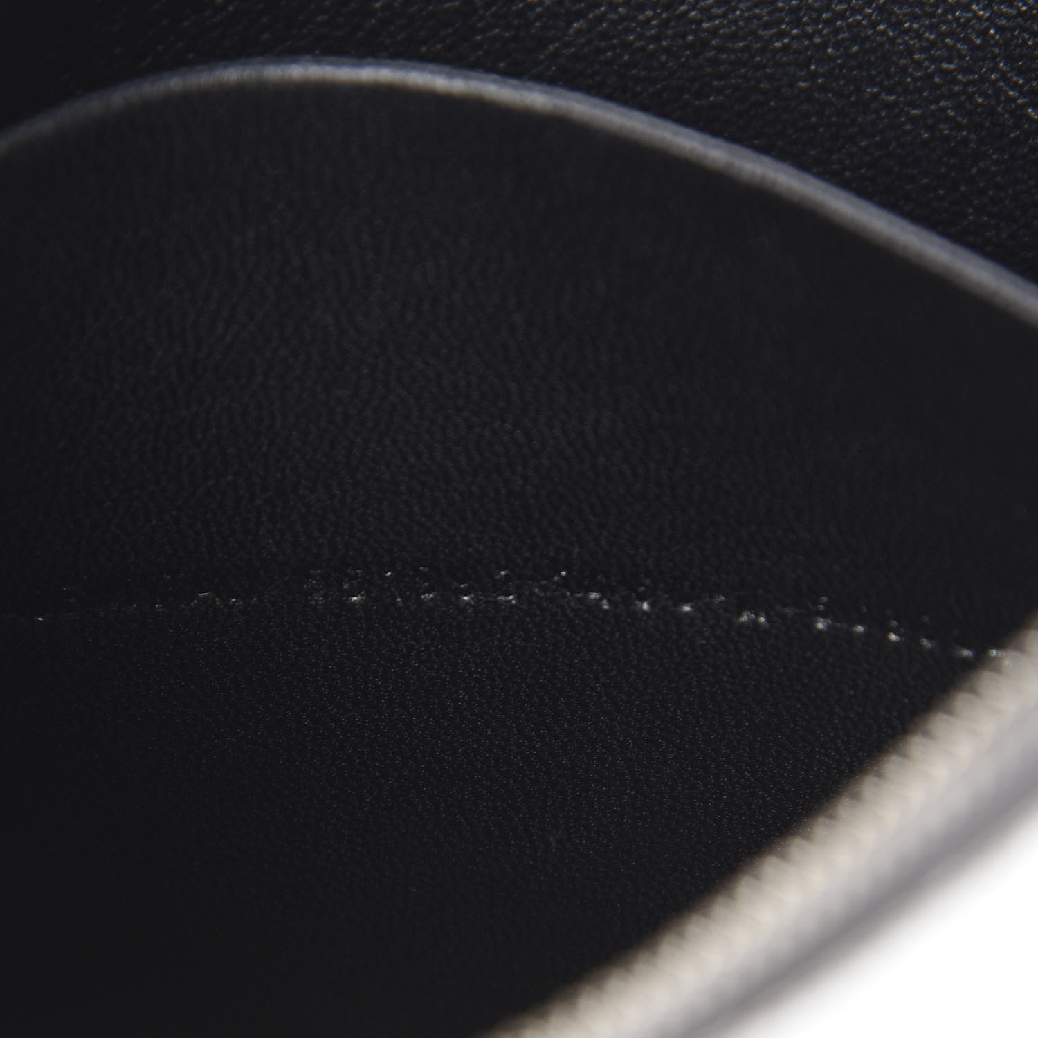 Balenciaga Metallic Goatskin Logo Large Everyday Zip Pouch Argent Black 6 of 6