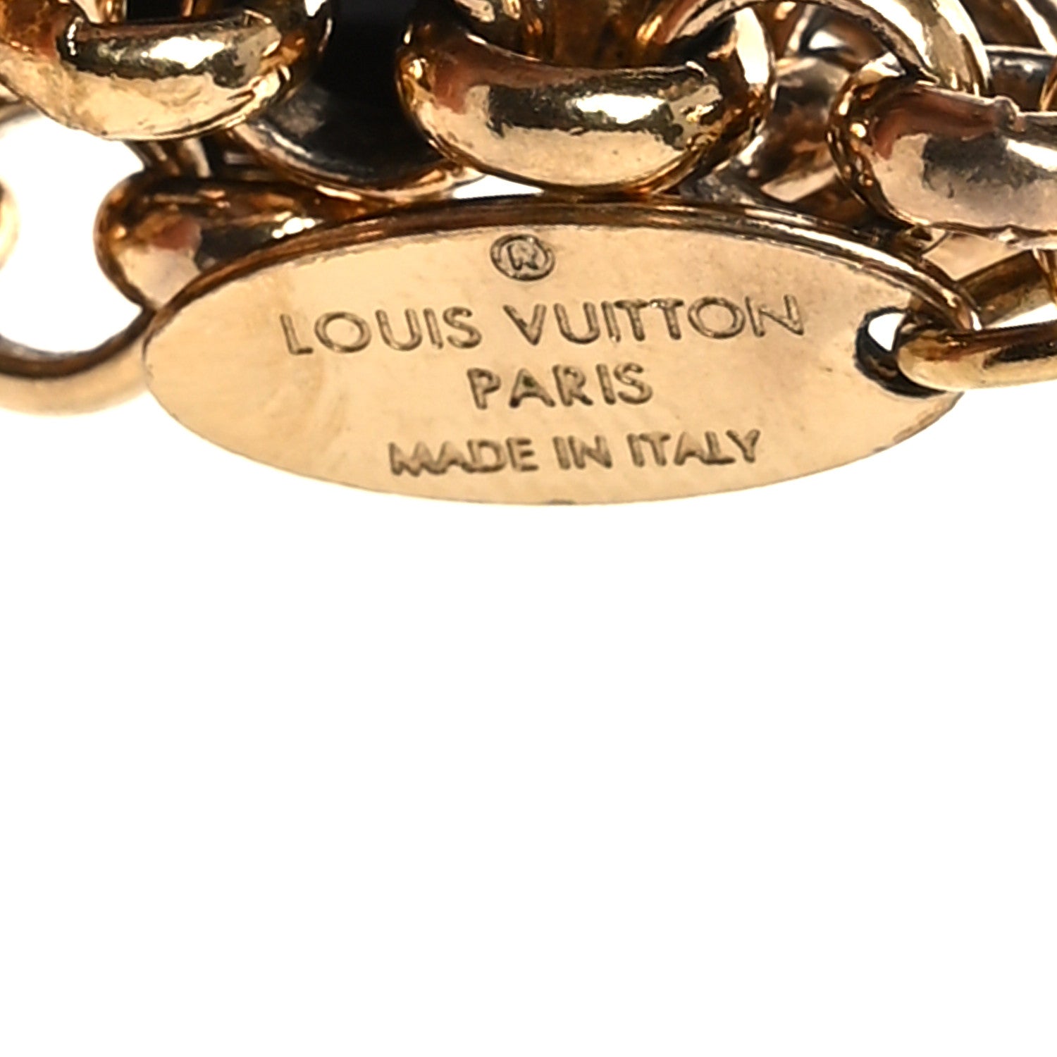 Louis Vuitton Metal Enamel Fleur De Monogram Bag Charm Dore 3 of 5