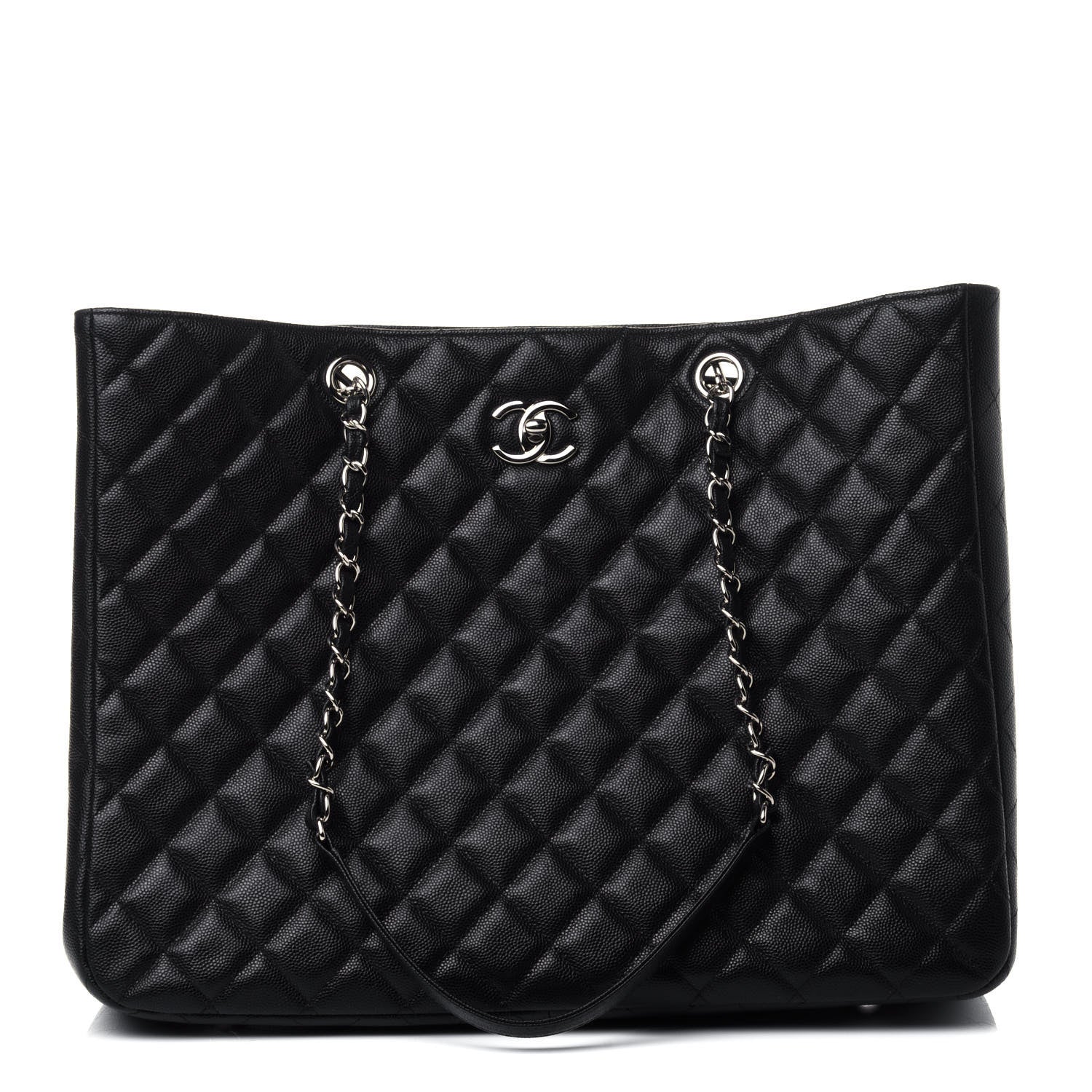 Chanel Caviar Quilted Large Classic Shopping Tote Black 1 of 4