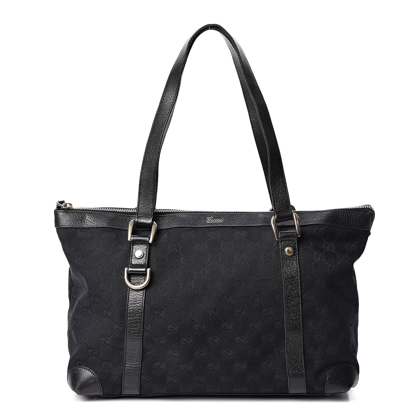 Monogram Medium Abbey Tote Black