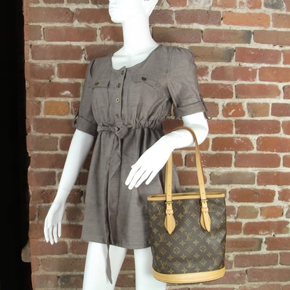 Louis Vuitton Monogram Petit Bucket 23 2 of 9