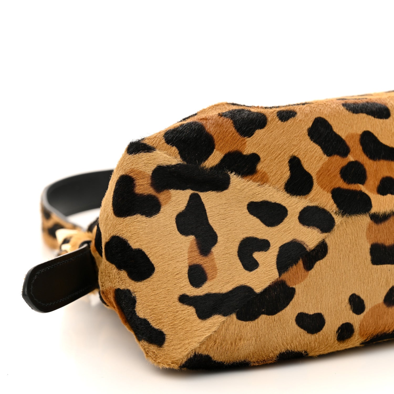 Prada Calf Hair Leopard Print Medium Aimee Shoulder Bag Honey 10 of 15