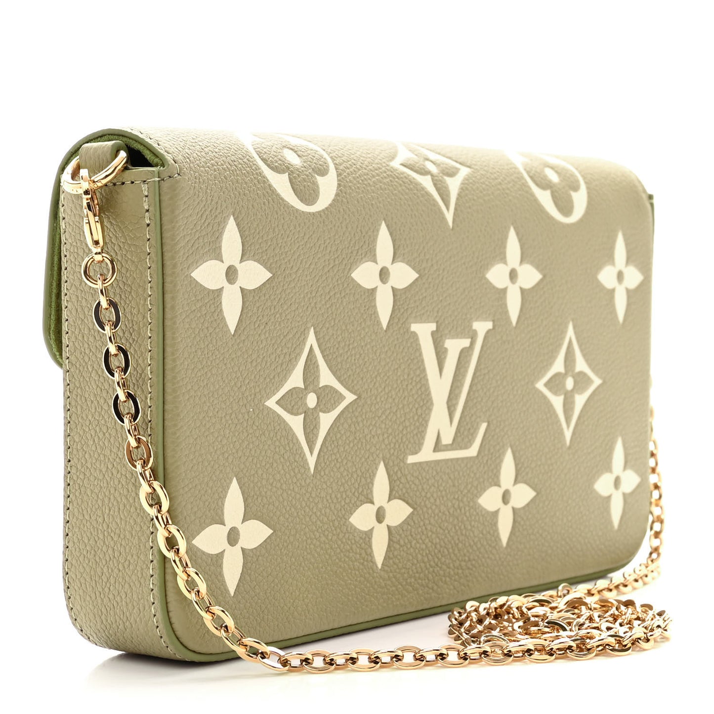 Empreinte Monogram Giant Felicie Pochette Khaki Creme