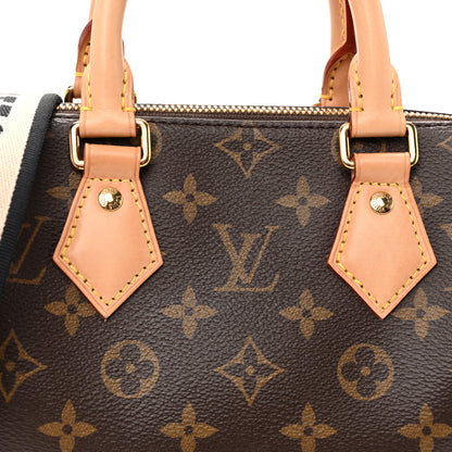 Louis Vuitton Monogram Speedy Bandouliere 20 Black 7 of 9
