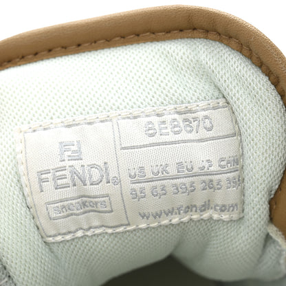 Fendi Suede Calfskin Womens Fendi Match Low Top Sneakers 39.5 White 8 of 9