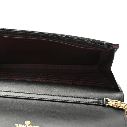 Chanel Aged Calfskin Quilted Reissue Wallet On Chain WOC Black 10 of 12