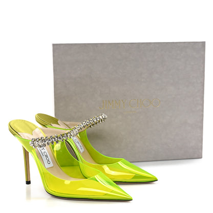 Jimmy Choo Plexi Crystal Bing 100 Pumps 39 Neon Yellow 9 of 9