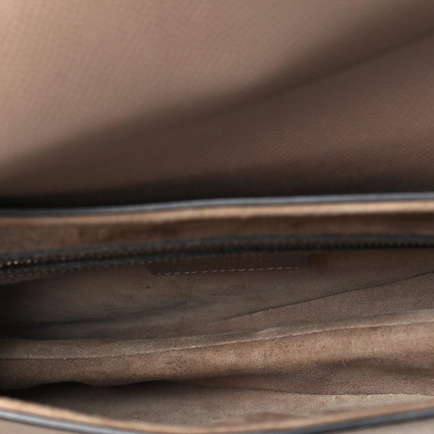 Christian Dior Grained Calfskin Saddle Bag With Strap Warm Taupe 5 of 11
