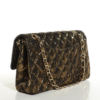 Chanel Lace Metallic Goatskin Medium Double Flap Gold 2 of 8