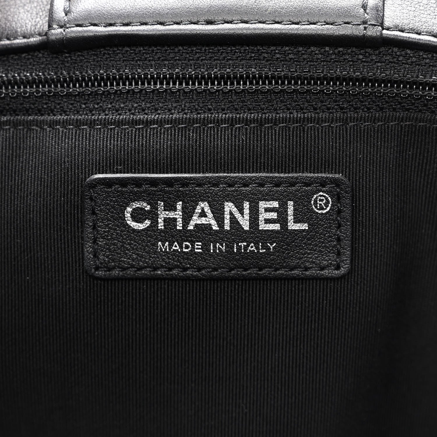 Chanel Calfskin Quilted Large Classic Shopping Tote Black 6 of 10