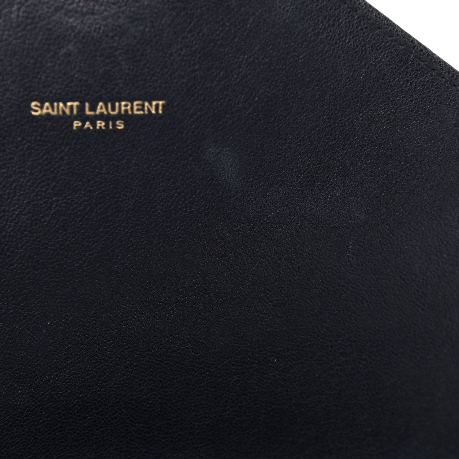 Saint Laurent Lambskin Matelasse Chevron Monogram Medium College Bag Deep Marine 15 of 16