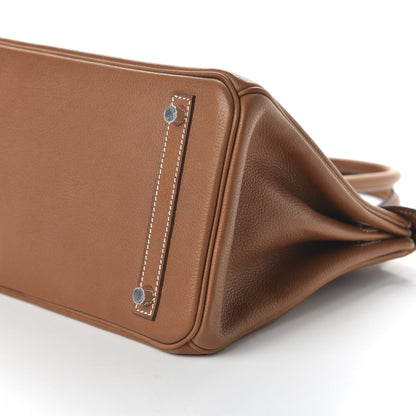 Hermes Natural Barenia Faubourg Birkin 30 Fauve 7 of 10