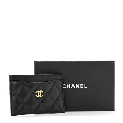 Chanel Lambskin Quilted Card Holder Black 11 of 11