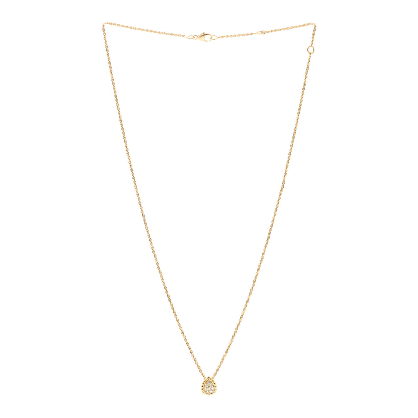 18K Yellow Gold Diamond XS Serpent Boheme Necklace