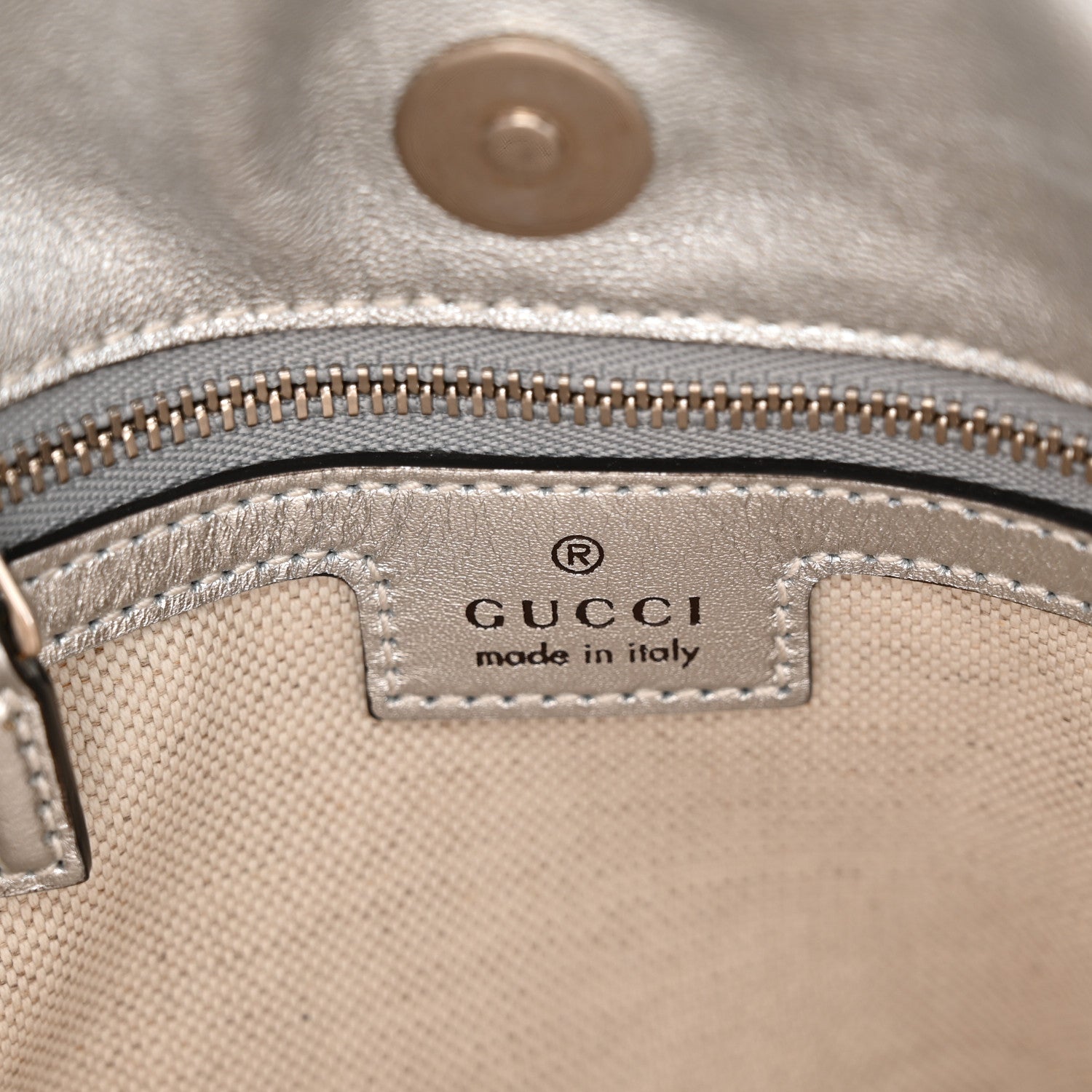Gucci Sakai Be Green Calfskin Diagonal Stitched Small Blondie Tote