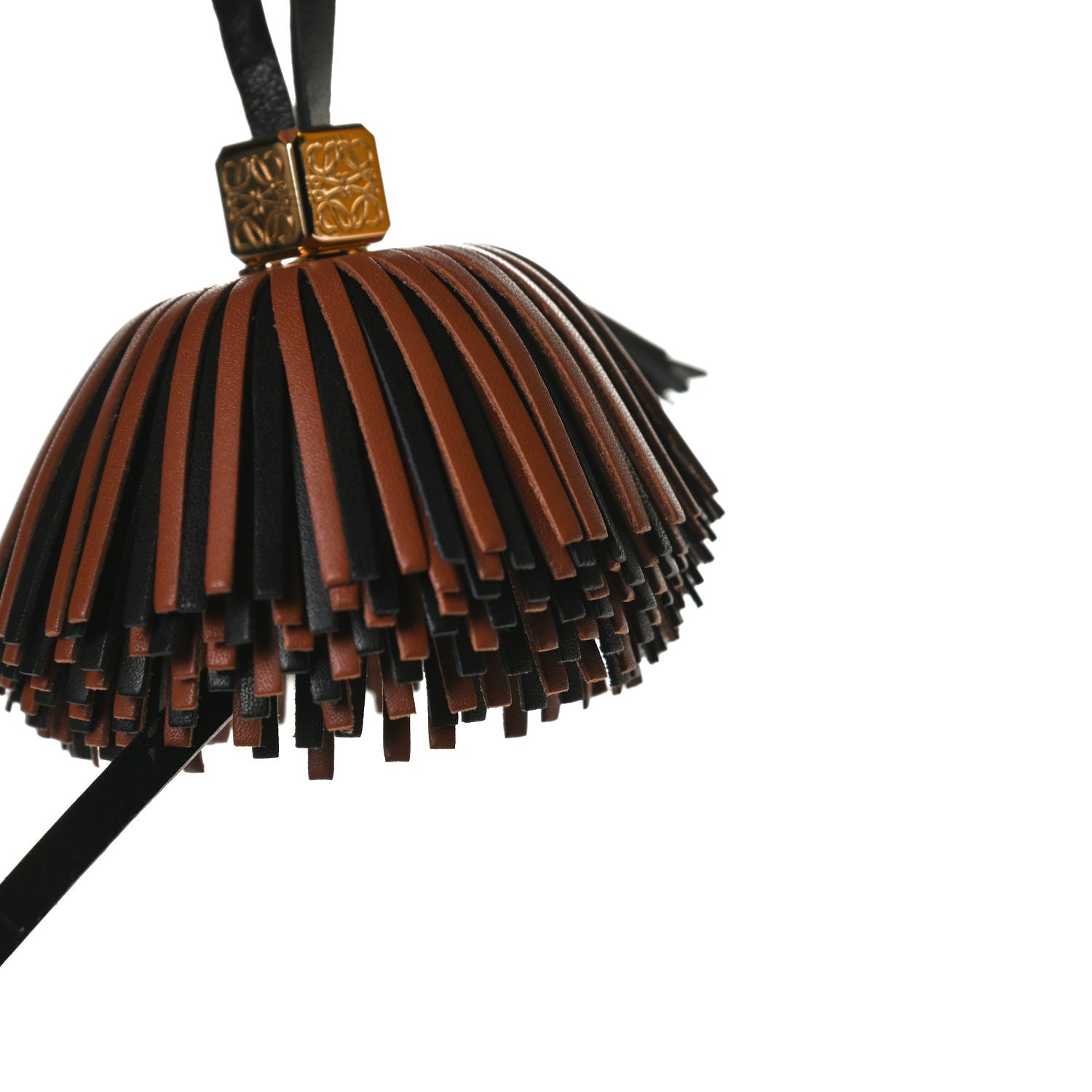 Loewe Calfskin Tassel Bag Charm Dark Tan 5 of 6