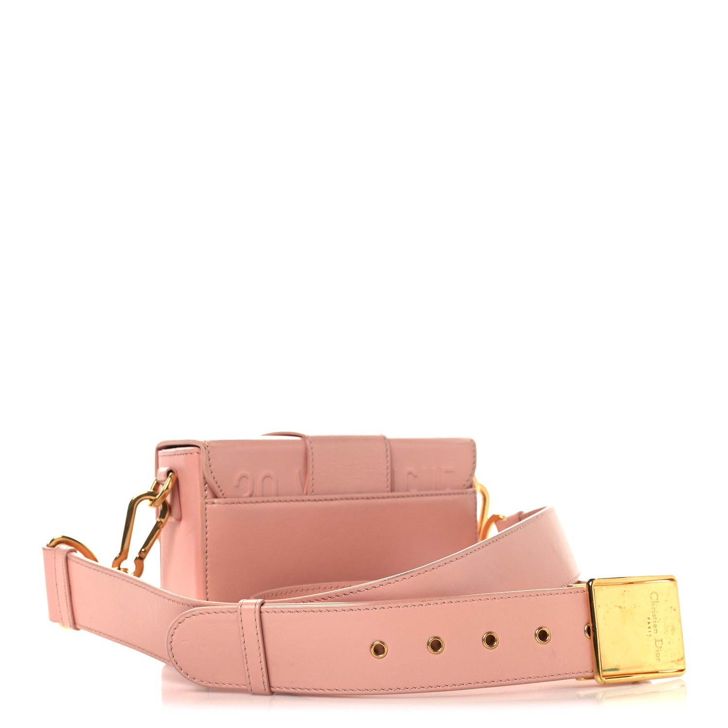 Christian Dior Smooth Calfskin Micro 30 Montaigne Flap Bag Pale Pink 3 of 11