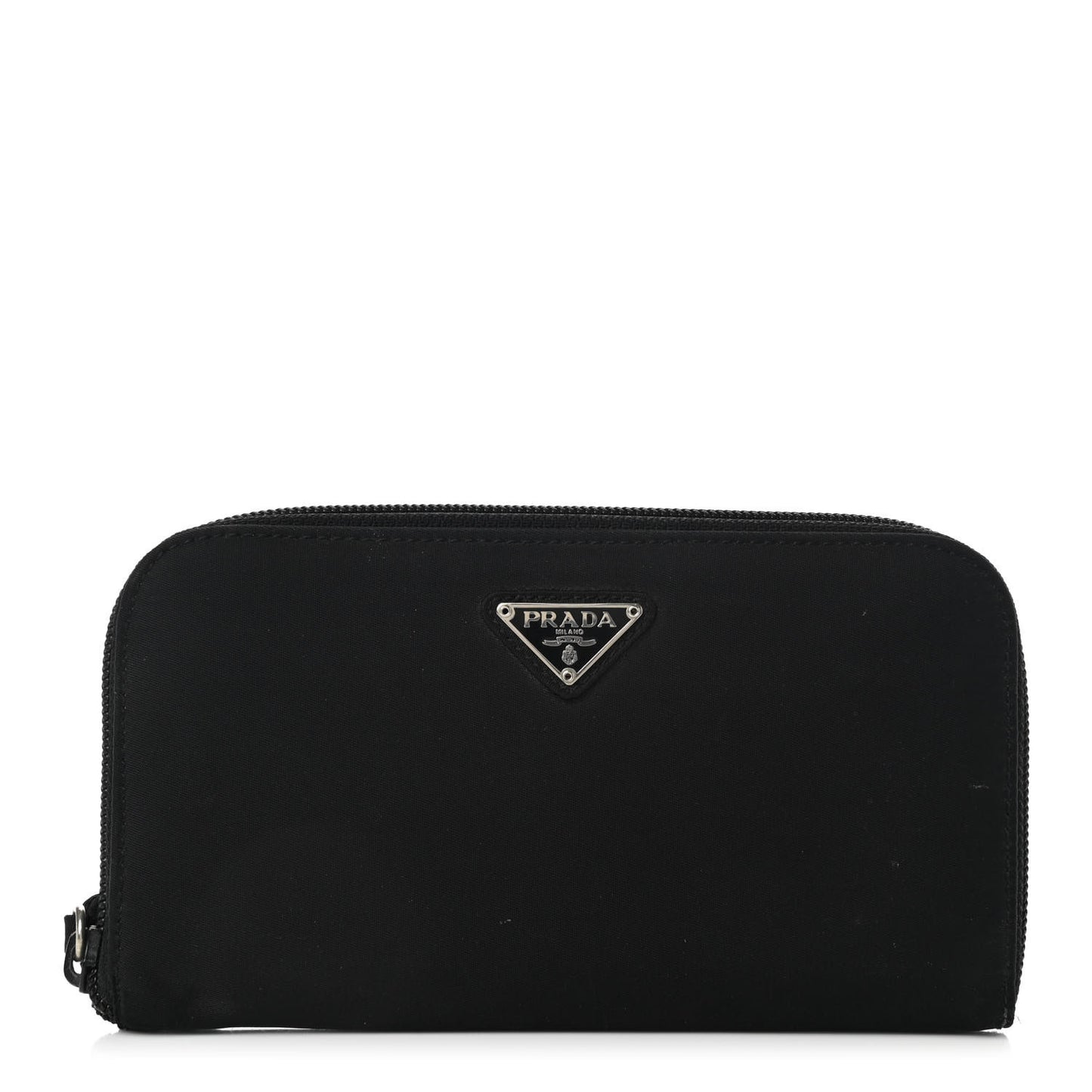 Tessuto Nylon Zip Around Wallet Black