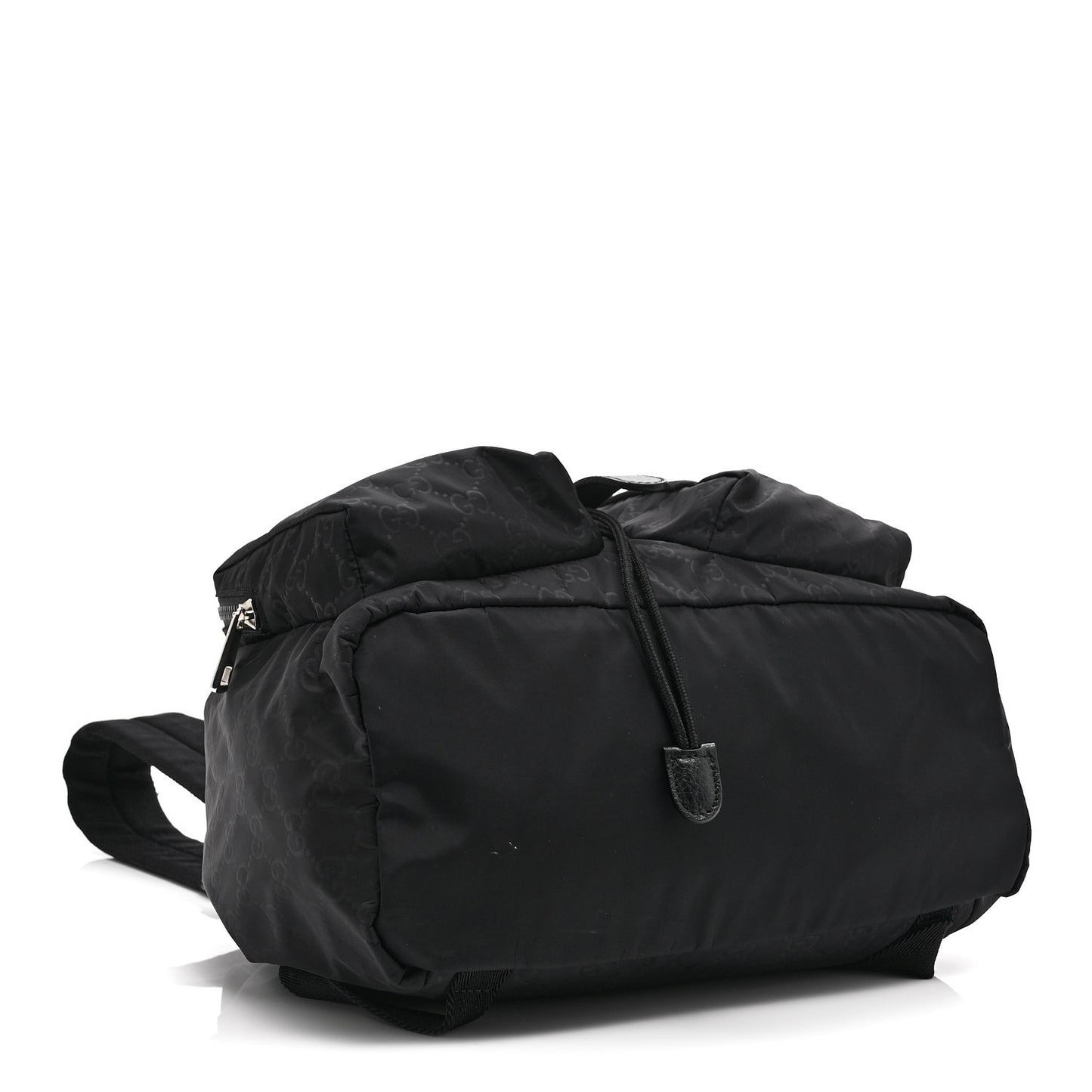 Nylon Monogram Medium Light Single Buckle Backpack Black