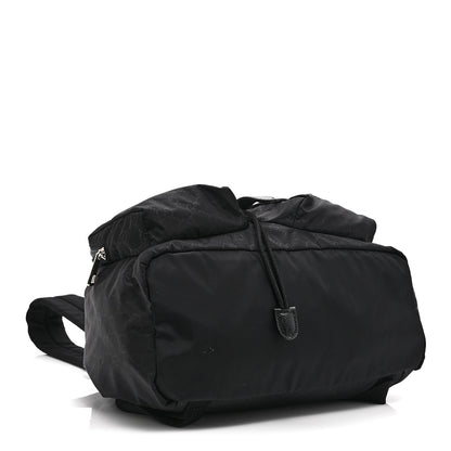 Gucci Nylon Monogram Medium Light Single Buckle Backpack Black 4 of 11