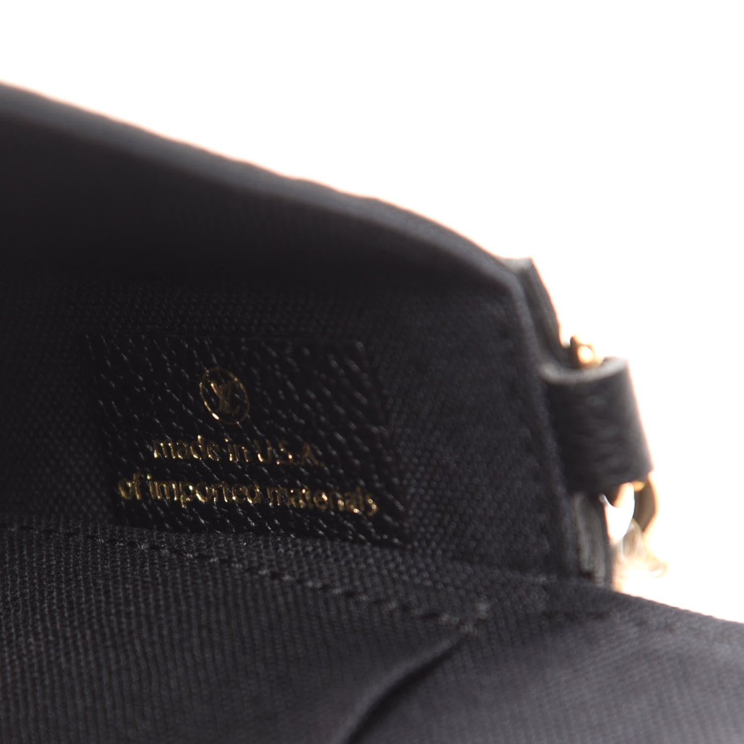 Louis Vuitton Empreinte Pochette Felicie Chain Wallet Black 10 of 13