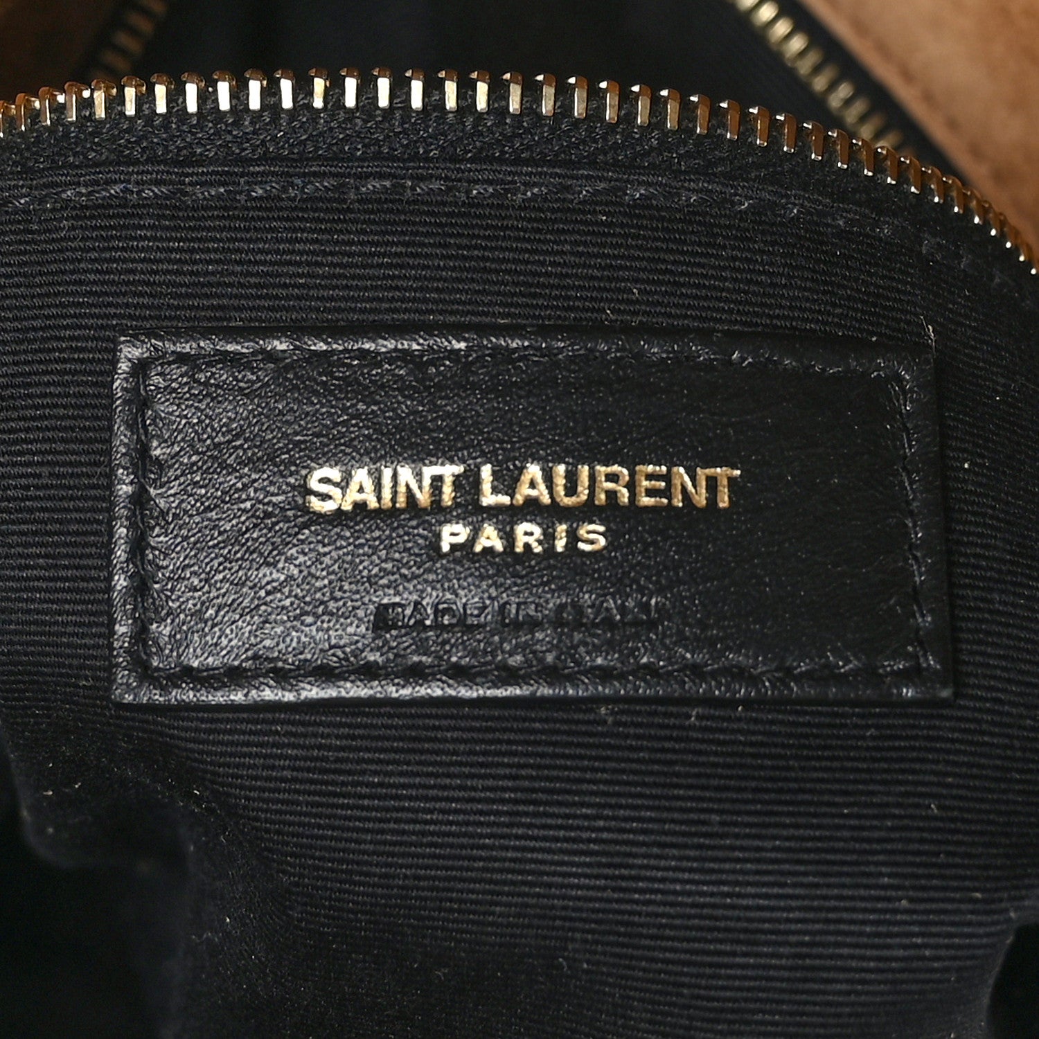 Saint Laurent Suede Calfskin Quilted Small Loulou Puffer Monogram Chain Satchel Cinnamon 6 of 9