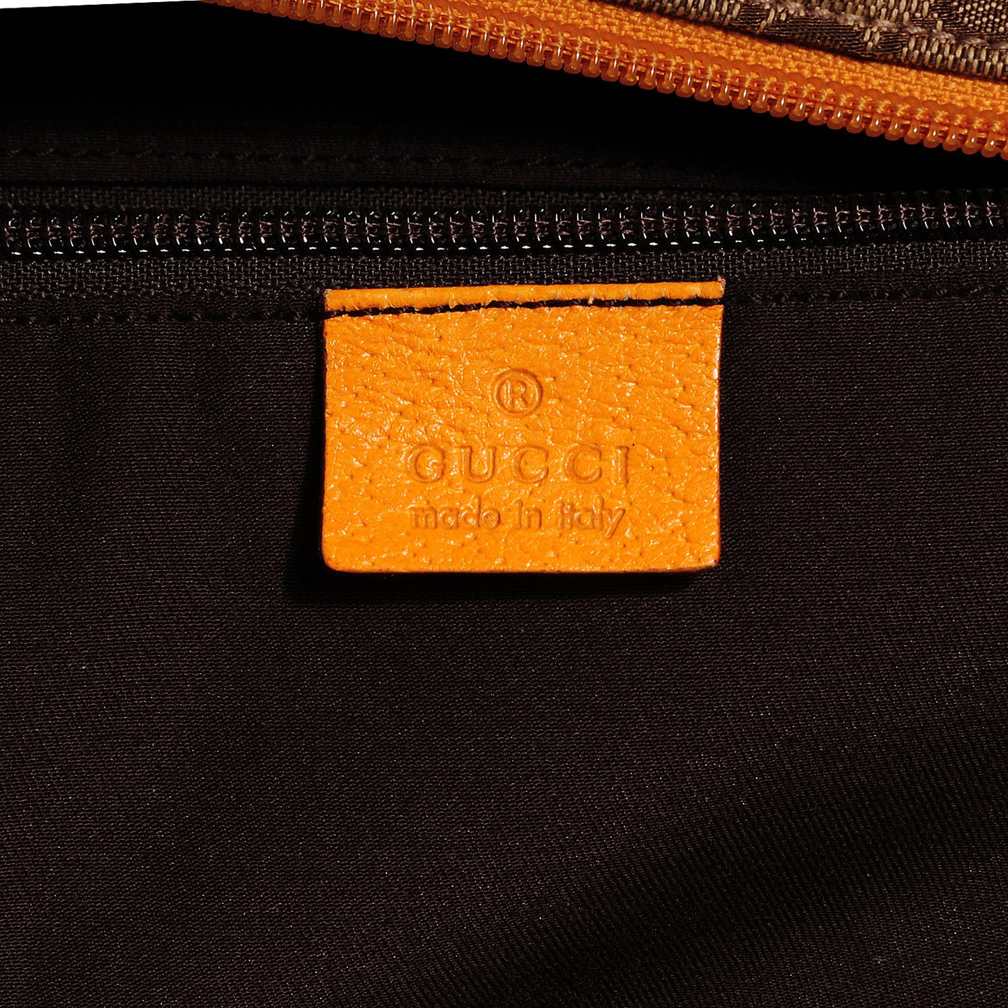 GG Monogram Web Medium Collapsable Carry On Duffle Beige Orange