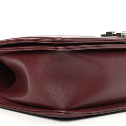 Chanel Calfskin Horizontal Quilted Medium Boy Flap Burgundy 9 of 10