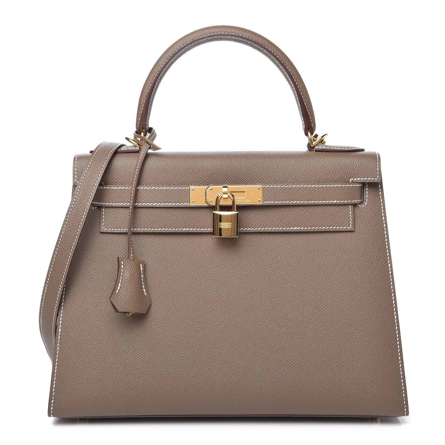 Hermes Epsom Kelly Sellier 28 Etoupe 1 of 11