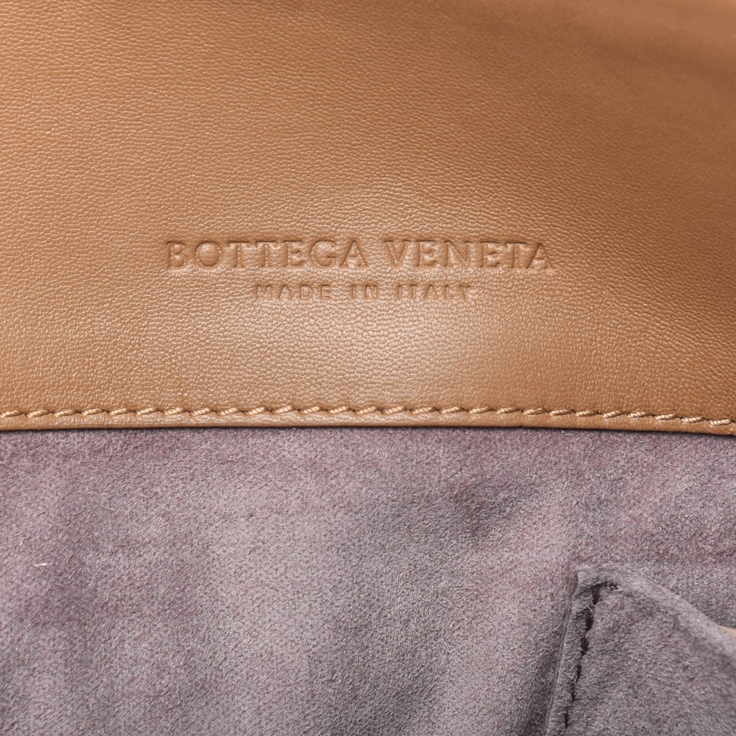Nappa Intrecciato Large Olimpia Bag Camel