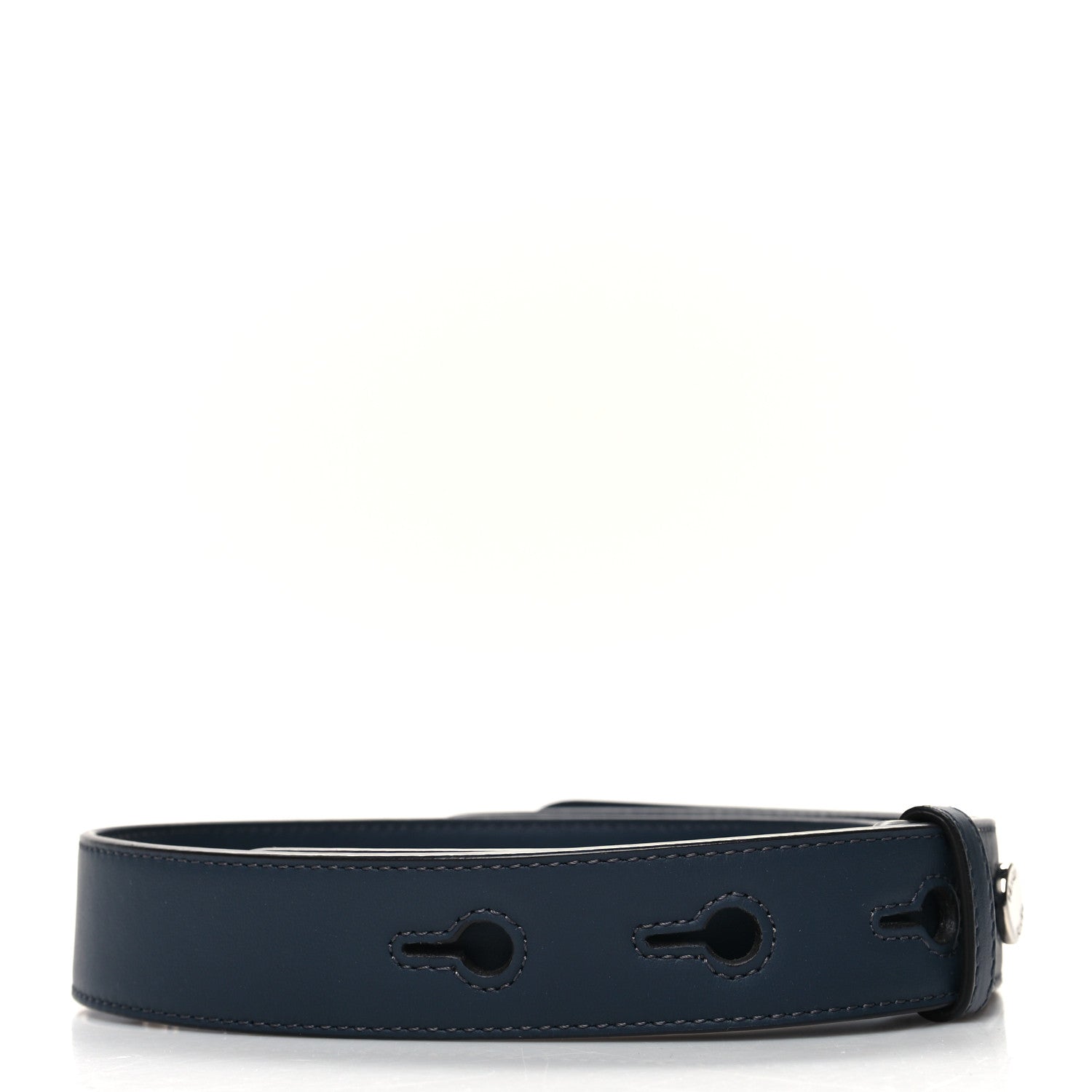 Fendi Calfskin Adjustable Strap You Navy 2 of 5