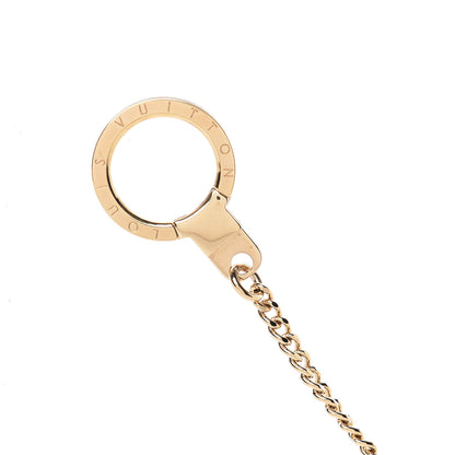 Louis Vuitton Metal Pochette Extender Key Ring Chain Gold 3 of 4