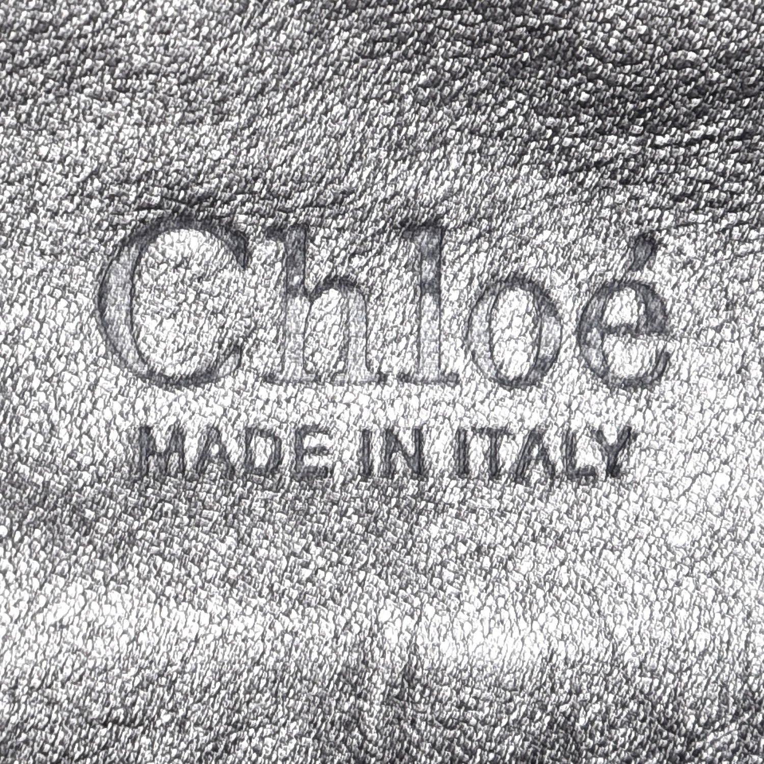 Chloe Metallic Calfskin Large Betty Shoulder Bag Charbon 6 of 7