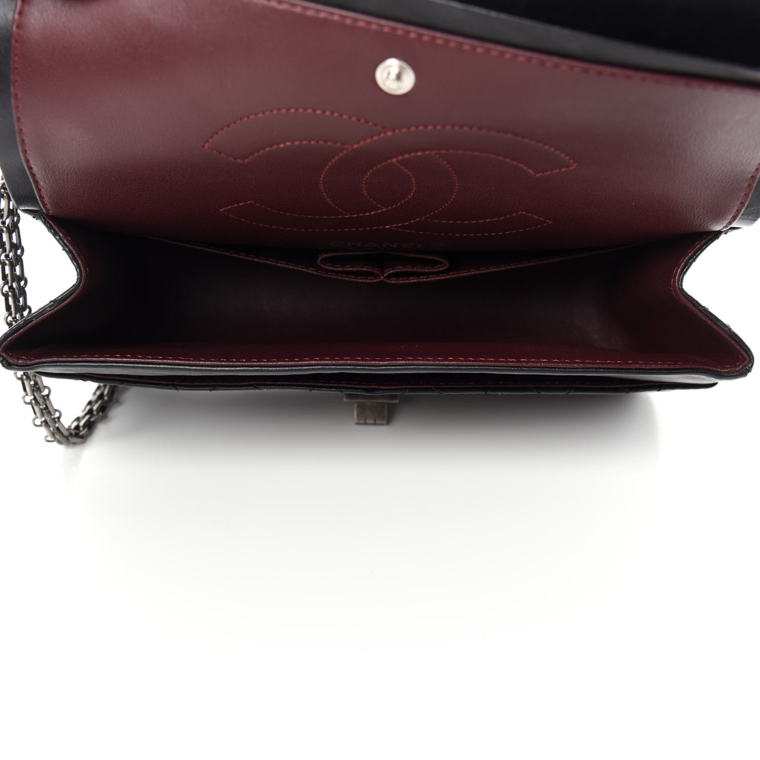 Chanel Aged Calfskin Quilted 2.55 Reissue 225 Flap Black 6 of 12