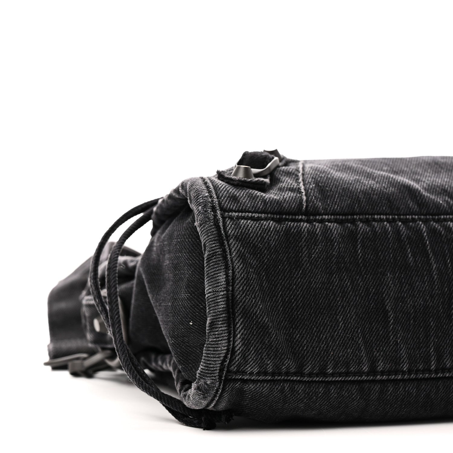 Balenciaga Washed Denim Classic Hardware Small Le City Black 9 of 10