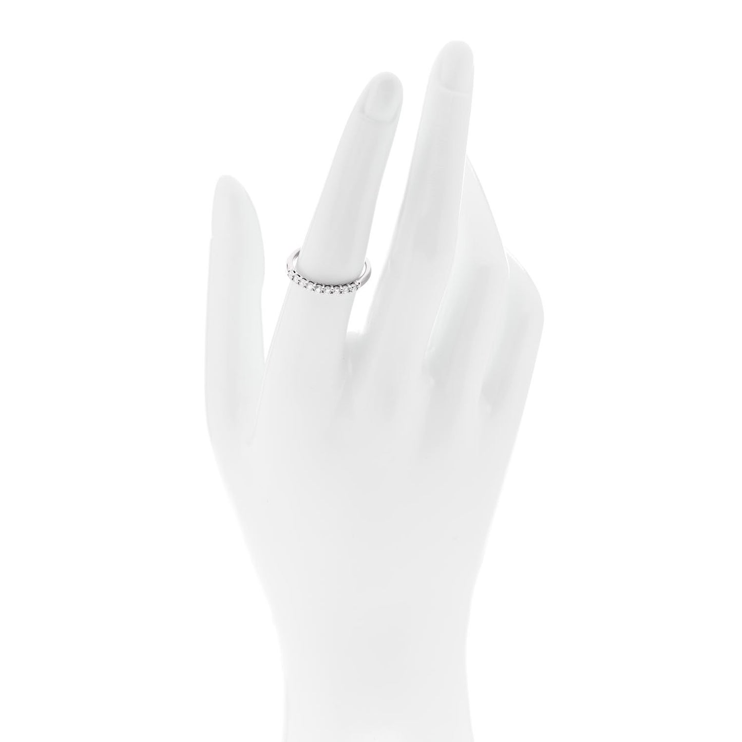 Platinum Diamond .25ctw Embrace Half Circle Band Ring 54 7