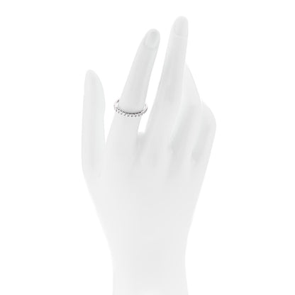 Tiffany Platinum Diamond .25ctw Embrace Half Circle Band Ring 54 7 2 of 5