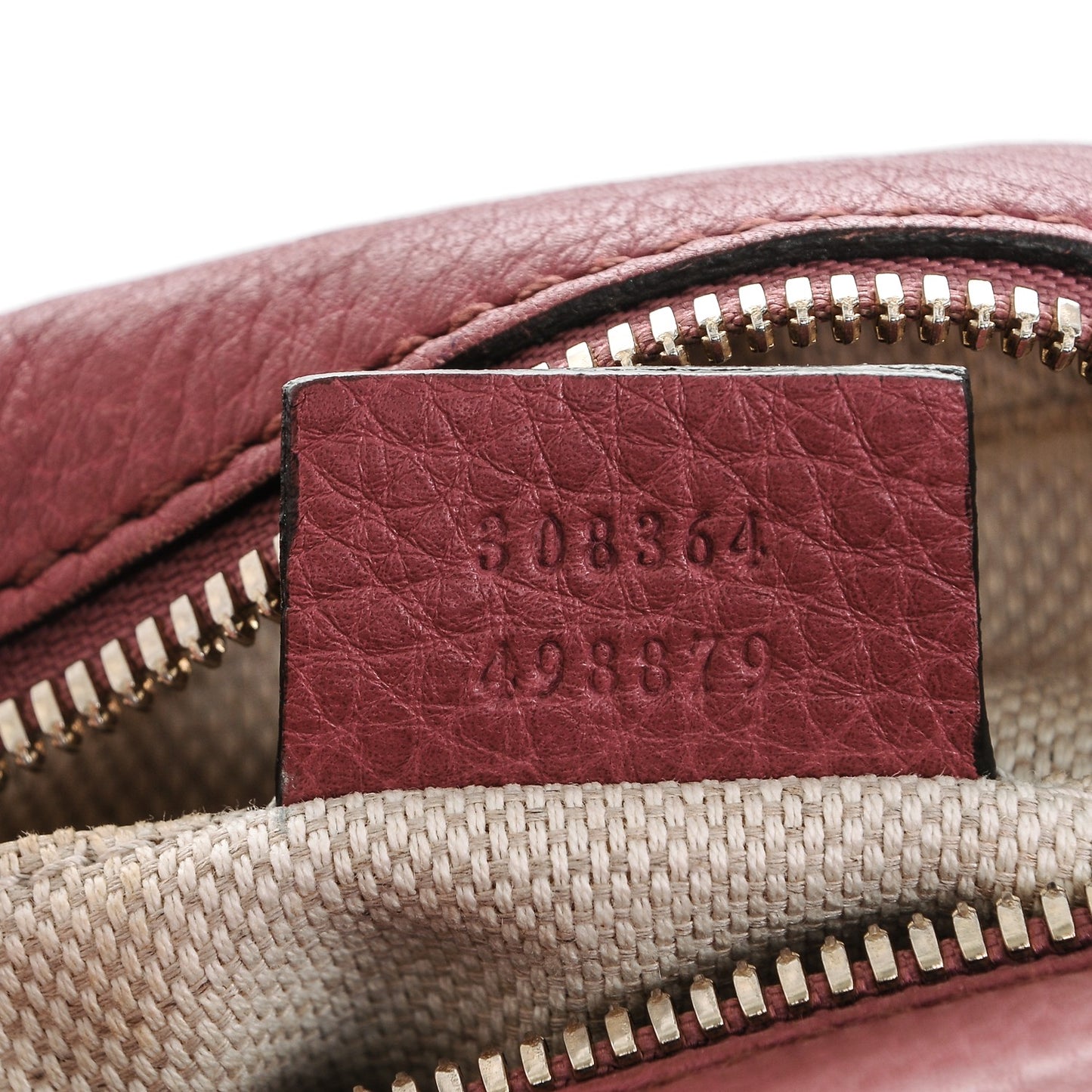 Pebbled Calfskin Small Soho Disco Bag Rose