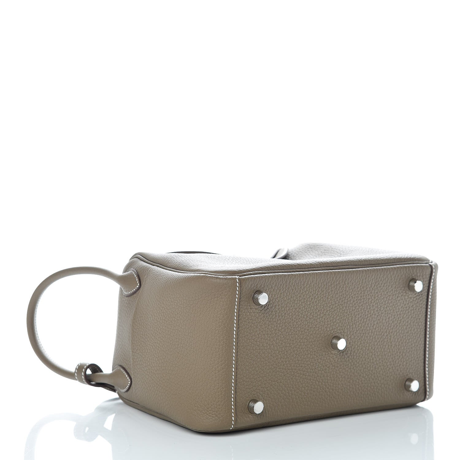 Hermes Taurillon Clemence Lindy 26 Etoupe 4 of 10