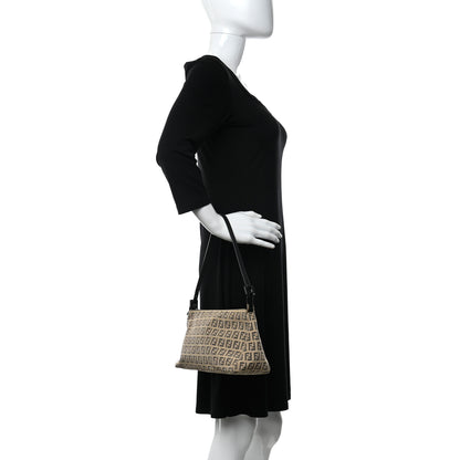 Fendi Zucchino Pochette Dark Brown 2 of 8