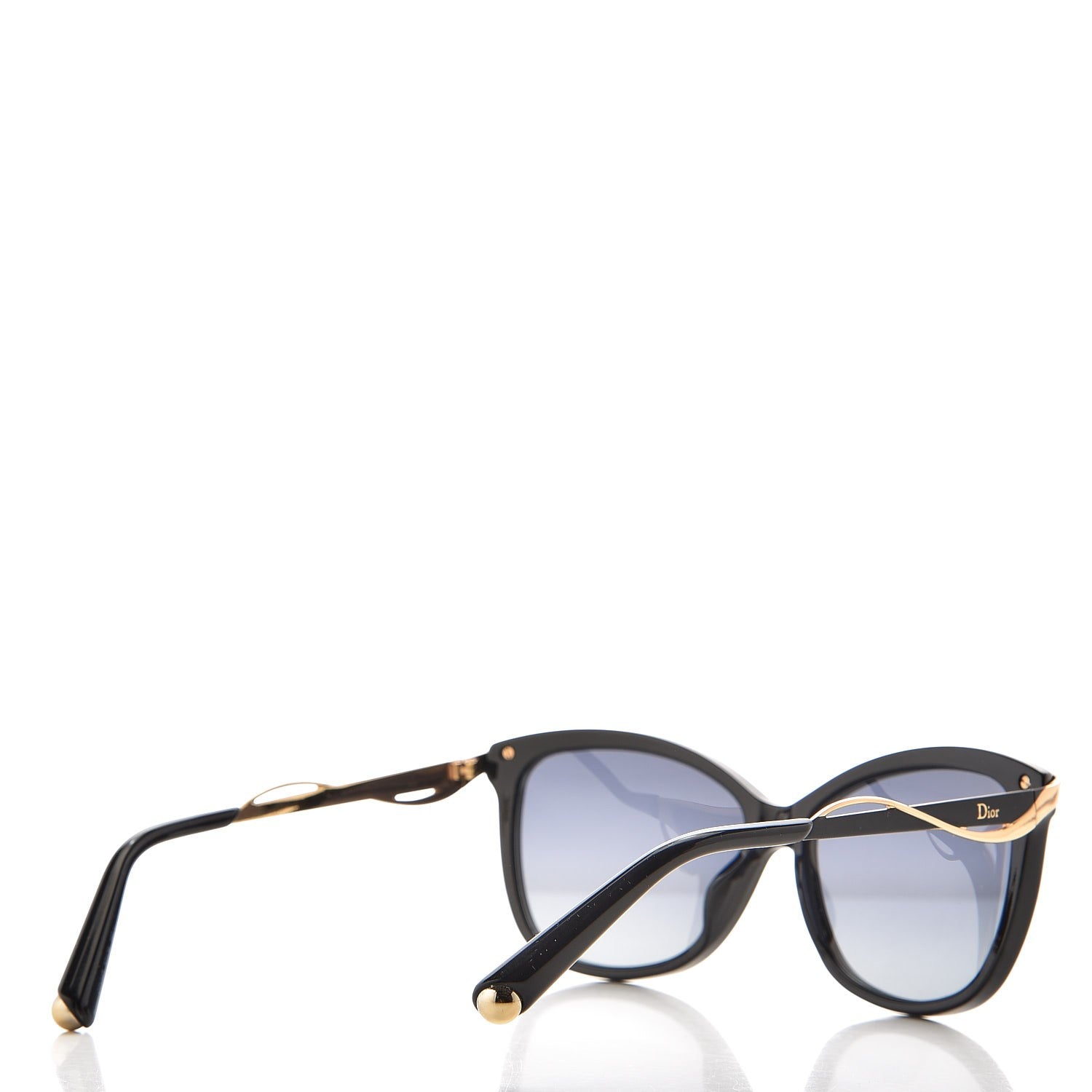 Christian Dior MetalEyes 2 Sunglasses Black Gold 4 of 9