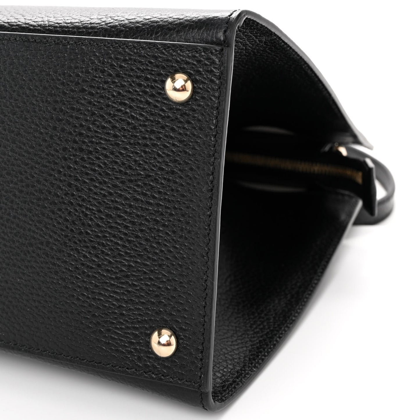 Dollar Calfskin Large Soho Top Handle Satchel Black